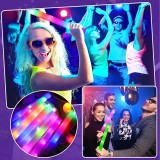 Cumpara ieftin Bagheta foam stick cu LED multiple culori, 6 functii iluminare, lungime 40 cm