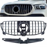 Grila radiator negru cromat, potrivita pentru Mercedes GLE V167 Coupe C167 18-23 fara A Design Performance AutoTuning