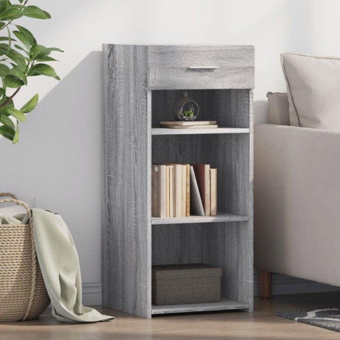 Gossi dulap, sonoma gri, 40x42,5x93 cm, lemn prelucrat