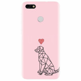 Husa silicon pentru Huawei Y6 Pro 2017, Love Dog