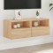 vidaXL Comode TV de perete, stejar sonoma, 80x30x30 cm, lemn prelucrat