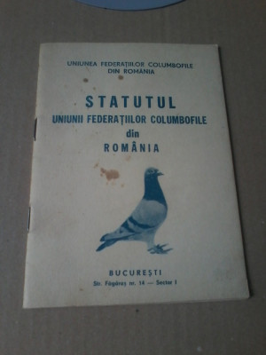 Statutul Uniunii Federatiilor Columbofile din Romania foto