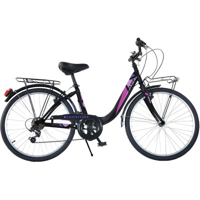 Bicicleta Dino Bikes 26&amp;#039; City Summertime negru foto