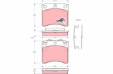 TRW GDB791 COTEC set placute frana,frana disc