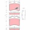 TRW GDB791 COTEC set placute frana,frana disc