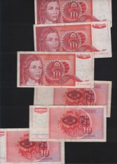 Iugoslavia Yugoslavia 10 dinari dinara 1990 F VF pret pe bucata