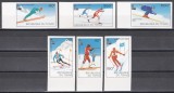 Ciad 1979 - Jocurile Olimpice - Lake Placid, Serie NDT + 6 Colite DE LUX NDT, RARE, 4 POZE, MNH