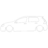 Cumpara ieftin Sticker Auto Volkswagen Golf V Silueta Lateral