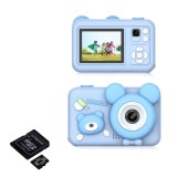 Camera foto digitala pentru copii, THD D32, rezolutie foto 8 megapixeli, card microSD 32GB, video 720p, albastru