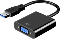 Adaptor U la VGA, Adaptor USB 3.0 la VGA Convertor video multi-display- PC Laptop Windows 7/8/8.1/10, Desktop, Laptop, PC, Monitor, Proiector, HDTVAda foto
