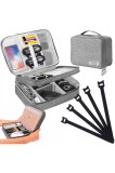 Cumpara ieftin Carcasă de depozitare pentru accesorii electronice, Mardil, 28x21x10cm, gri
