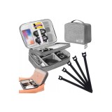 Carcasă de depozitare pentru accesorii electronice, Mardil, 28x21x10cm, gri