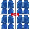 Covorase Auto Universale Albastre Set 4 Bucati (3+1 Gratis) Interior Aluminiu