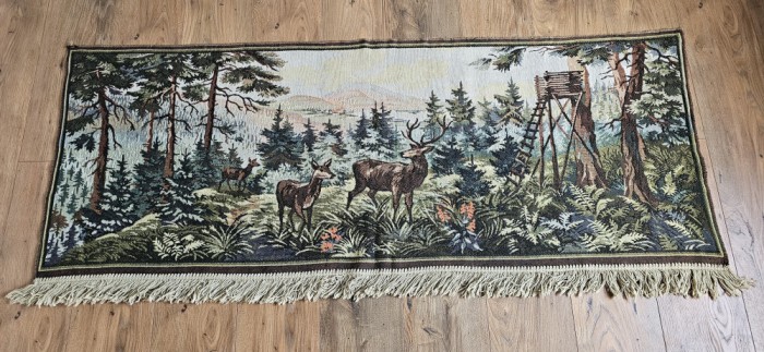 VECHE CARPETA TAPISERIE, MODEL VANATORESC