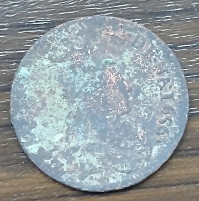 Moneda Franta - 1 Liard 1656 - Louis XIV foto