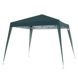 Pavilion pentru gradina/terasa, cadru metalic, material Oxford,&nbsp;pliabil, verde, 2.97x2.97x2.5 m, ART