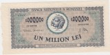 ROMANIA 1000000 LEI 1947 aUNC