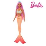 Set 4 Papusi Barbie Sirena Mattel, 32cm, Multicolor, de la 3 Ani, Jucarie Fete