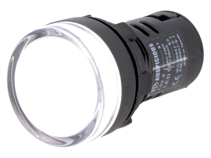 Lumină de control LED 230V, IP65