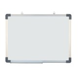 Tabla magnetica 60x90 cm, rama aluminiu, suprafata alba lacuita, tavita