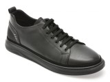 Pantofi sport EPICA negri, 8161, din piele naturala