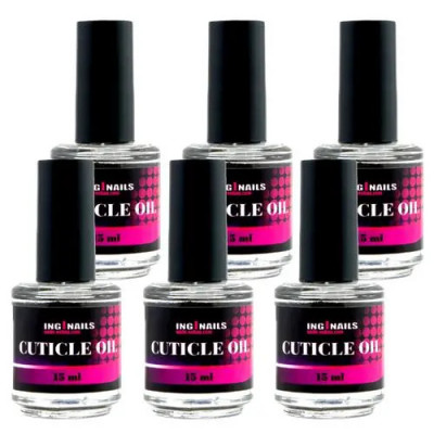 Ulei unghii Inginails, 6 buc. - Ulei cuticule ALMOND 15ml foto