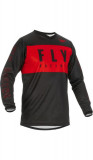 Tricou cross/enduro Fly Racing F-16, negru/rosu, marime 2XL