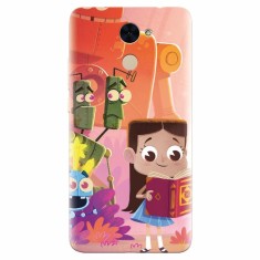Husa silicon pentru Huawei Enjoy 7 Plus, Children Kids Robots Illustration Colorful K
