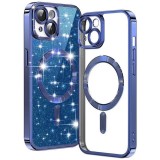 Techsuit - Luxury Glitter MagSafe - iPhone 14 Plus - Deep Blue