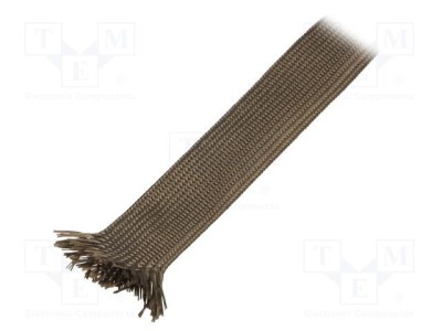 Manşon electroizolant fibră bazalt kaki FAVIER 25m 260-560&amp;deg;C foto