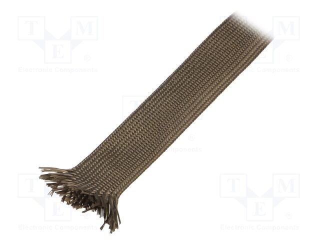 Manşon electroizolant fibră bazalt kaki FAVIER 25m 260-560&deg;C