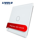 Cumpara ieftin Panou intrerupator simplu cu touch Livolo din sticla SmartElectro IntelligentHouse