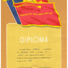 RSR 1980 - Diploma echipa fruntasa, timplari