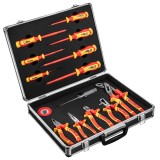 Set scule VDE 13 piese 1000V cu valiza din aluminiu NEO TOOLS
