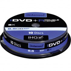 Mediu optic Intenso DVD-R 8.5GB 8x 10 bucati foto
