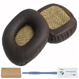 Set 2 bureti pentru casti Marshall Major, Major II 2, On-Ear - Maro - Spuma cu memorie - Piele ecologica