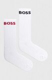 BOSS șosete 2-pack bărbați, culoarea alb 50467707