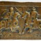 TURNIRUL - PLACHETA TURNATA IN BRONZ, ATELIER EUROPEAN, SECOL 20