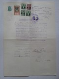 Cumpara ieftin Rar! Contract de inchiriere pe hartie filigran cu timbru sec de 100 Lei din 1939