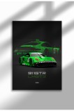mxm_racing_15|Poster de curse GT și DTM, mașini de curse moderne pe p&acirc;nză, artă murală fără ramă cu motorsport, legende de pistă | A4 (21 x 29.7 cm) -