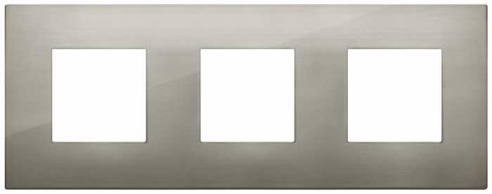 Rama Ornament 3P metal Vimar Arke inox periat 19644.08