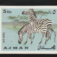 Ajman 1969-Fauna,Zebre,nedantelat,MNH,Mi.412B