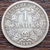 (A333) MONEDA DIN ARGINT GERMANIA - 1 MARK 1893, LIT. F, MAI RARA, TIRAJ MIC, Europa