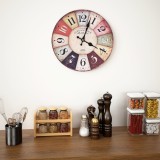 vidaXL Ceas de perete vintage, 30 cm, colorat
