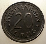 1.113 GERMANIA JETON TRAMVAI LEIPZIG 20 STRASSENBAHN 23,2mm