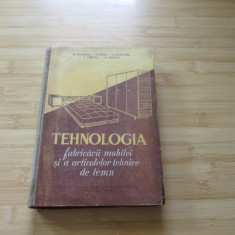 M. BALDOVIN--TEHNOLOGIA FABRICARII MOBILEI SI A ARTICOLELOR TEHNICE DE LEMN