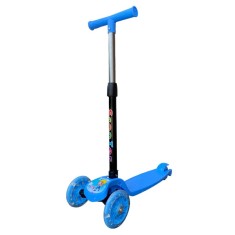 Trotineta copii, pliabila, 3 roti de echilibru, inaltime reglabila, LED multicolor