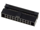 Mufă IDC Mamă 20 PIN pentru Cablu-Bandă 0,635mm Gold Flash, CONNFLY