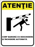 Placuta pentru corp bariera cu deschidere si inchidere automata