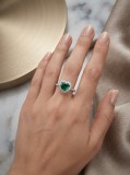 Cumpara ieftin Inel din Argint 925 Emerald Heart Premium